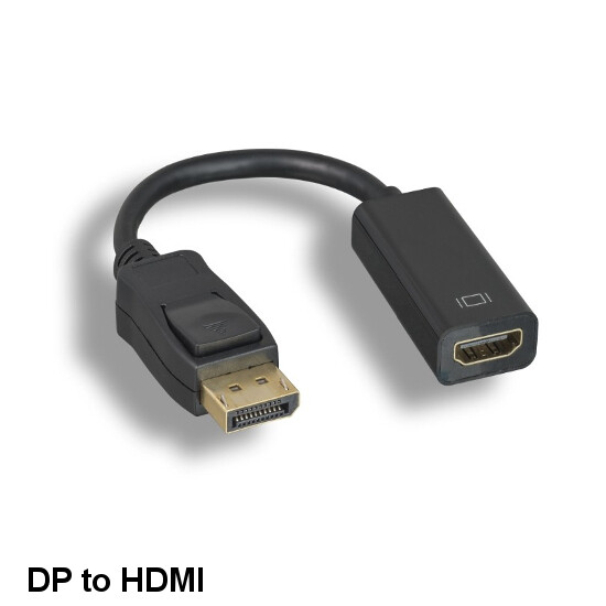 Kentek DisplayPort 1.2 Male to HDMI Female Adapter Converter 1080P Latched