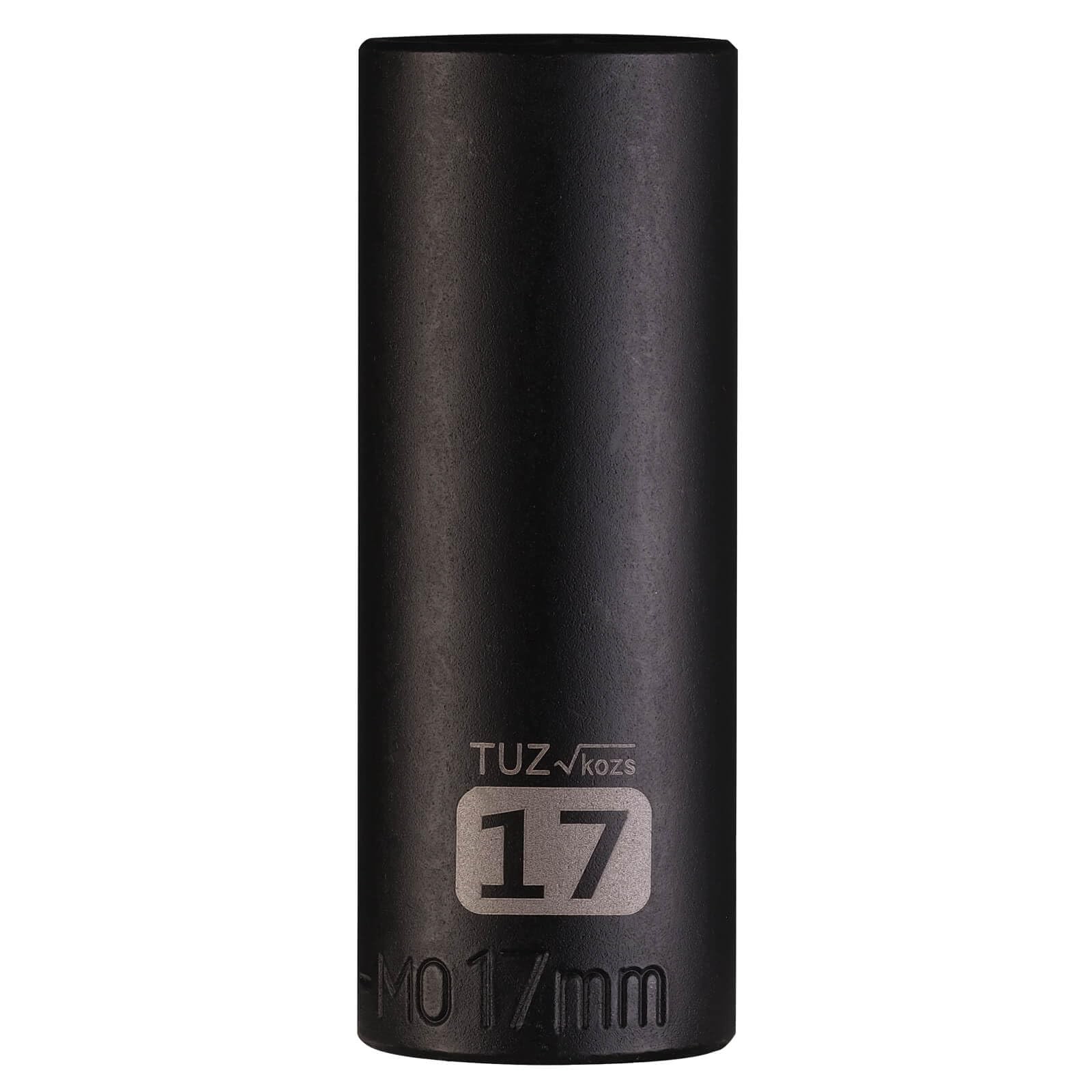 3/8" Square Drive 17mm Metric Impact Socket,Hex Deep Socket Design,CR-MO Stee...