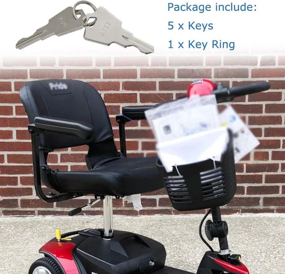 Replacement Keys for Pride Mobility Scooters, Gogo, Elite, Victory, Revo, Pursui
