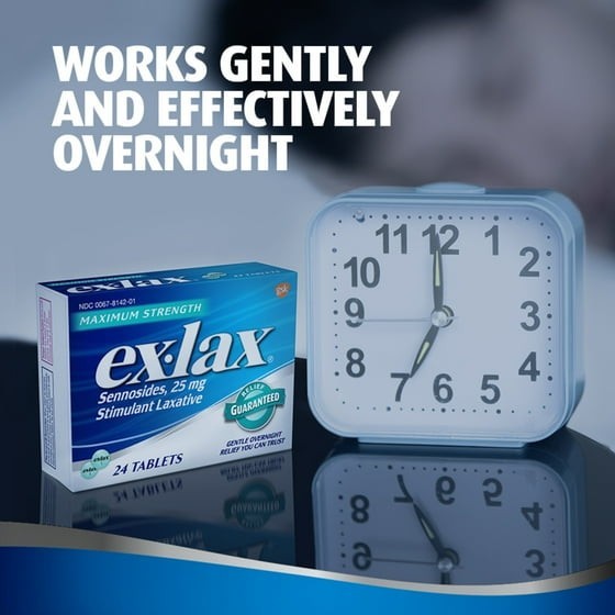 Ex-Lax Maximum Strength Stimulant Laxative Constipation Relief Pills - 48 Count