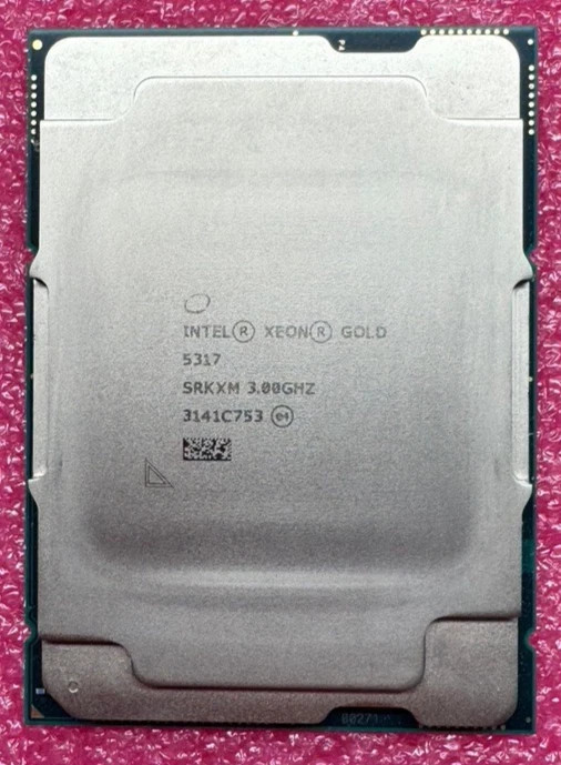 Intel Xeon Gold 5317 CPU 12 Cores 3.00GHz Processors 3 GHz 150W FCLGA4189 SRKXM