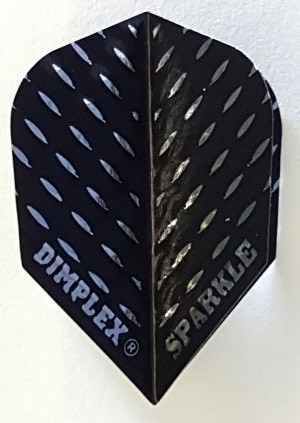 Harrows Sparkle Dimplex Black Standard Dart Flights