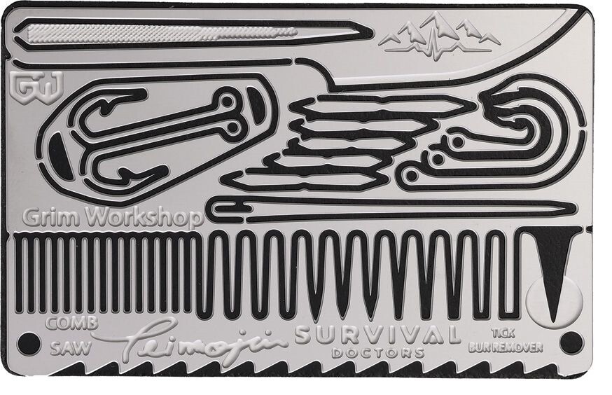Grim Workshop Teimojin Tan Signature Card For Outdoor Survival And Adventuring