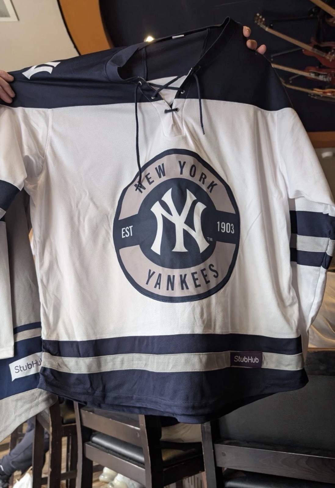 2026 NEW YORK YANKEES HOCKEY JERSEY STUBHUB 4/17/26 SGA - XL IN HAND🔥 ⚾️🏒