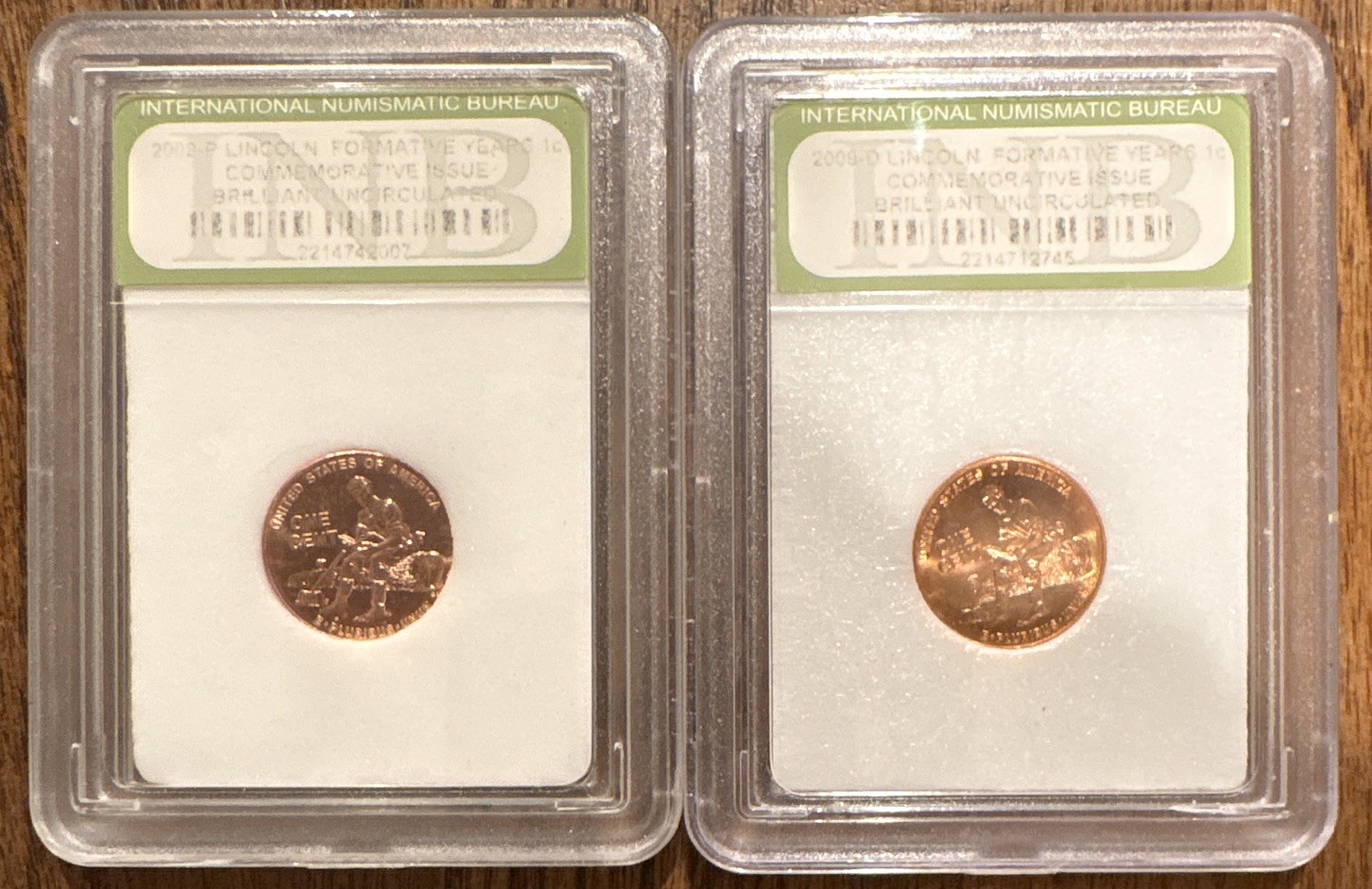 2009 D&P Lincoln Cent Formative Years Penny BU Red Commemorative INB Slabbed