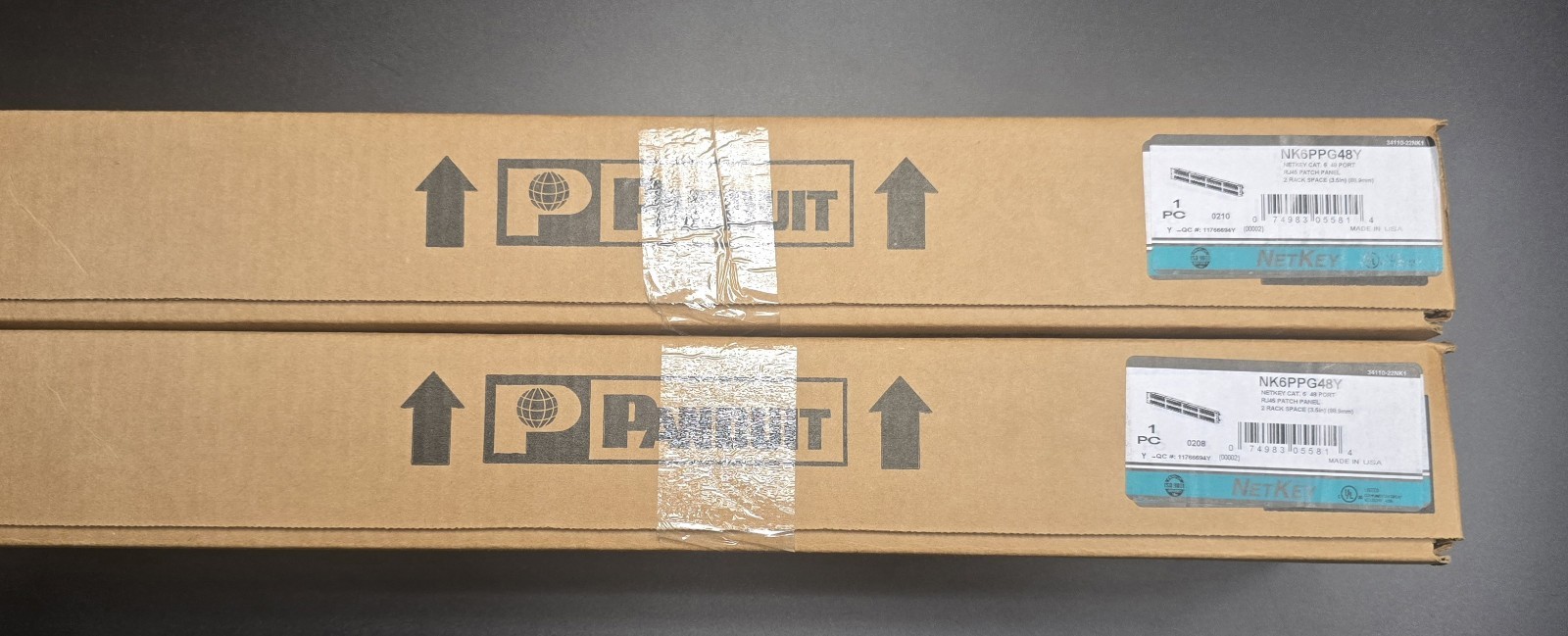 PANDUIT NK6PPG48Y  (BRAND NEW IN OPEN BOX) CAT6 48 Port Patch Panel - FREE SHIP