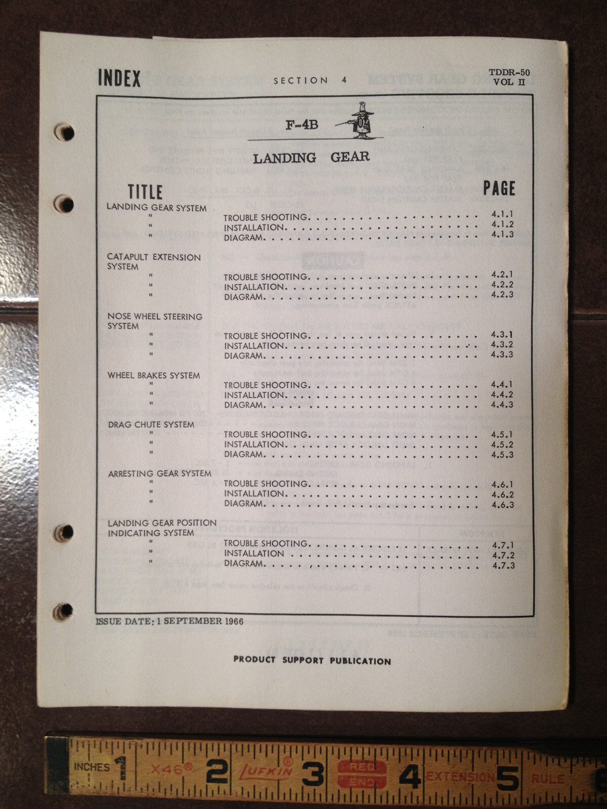 McDonnell F-4B Landing Gear Troubleshooting Booklet