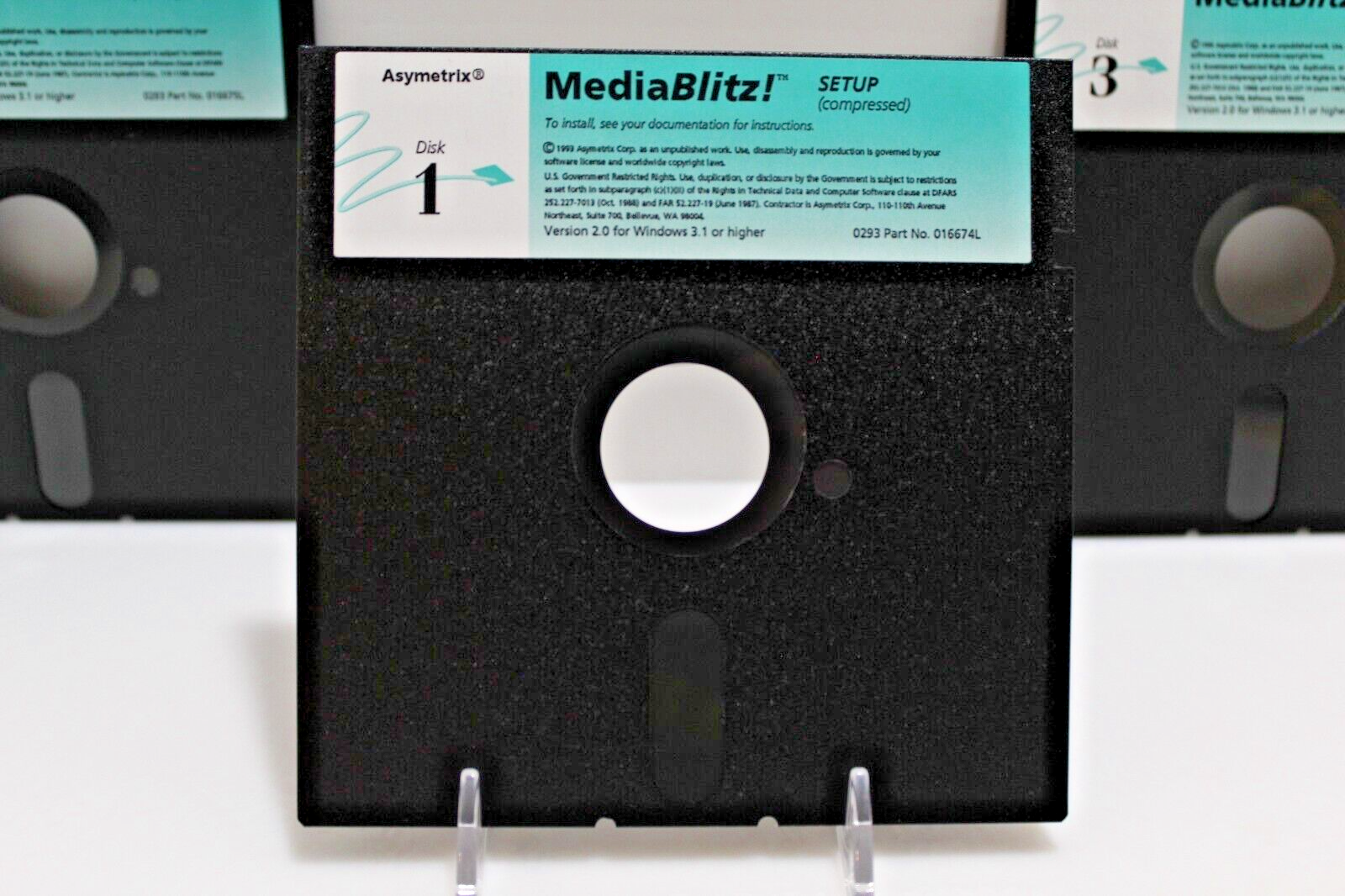Media Blitz! - 5 1/4 Floppy Disks; Asymetrix, 1993