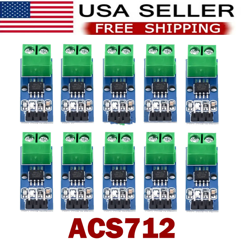 5/10/20PCS New Design 5/20/30A Range Current Sensor Module ACS712 For Arduino US
