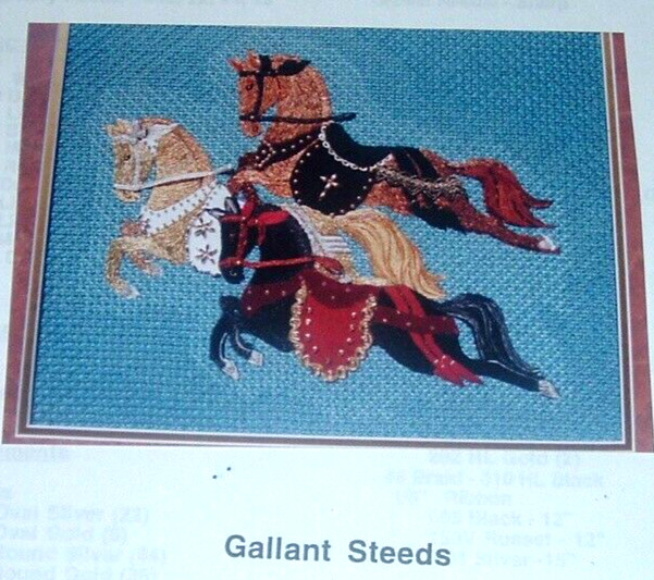 Elsa Parrish American Needlepoint Guild Pattern Book "Gallant Steeds" Horses