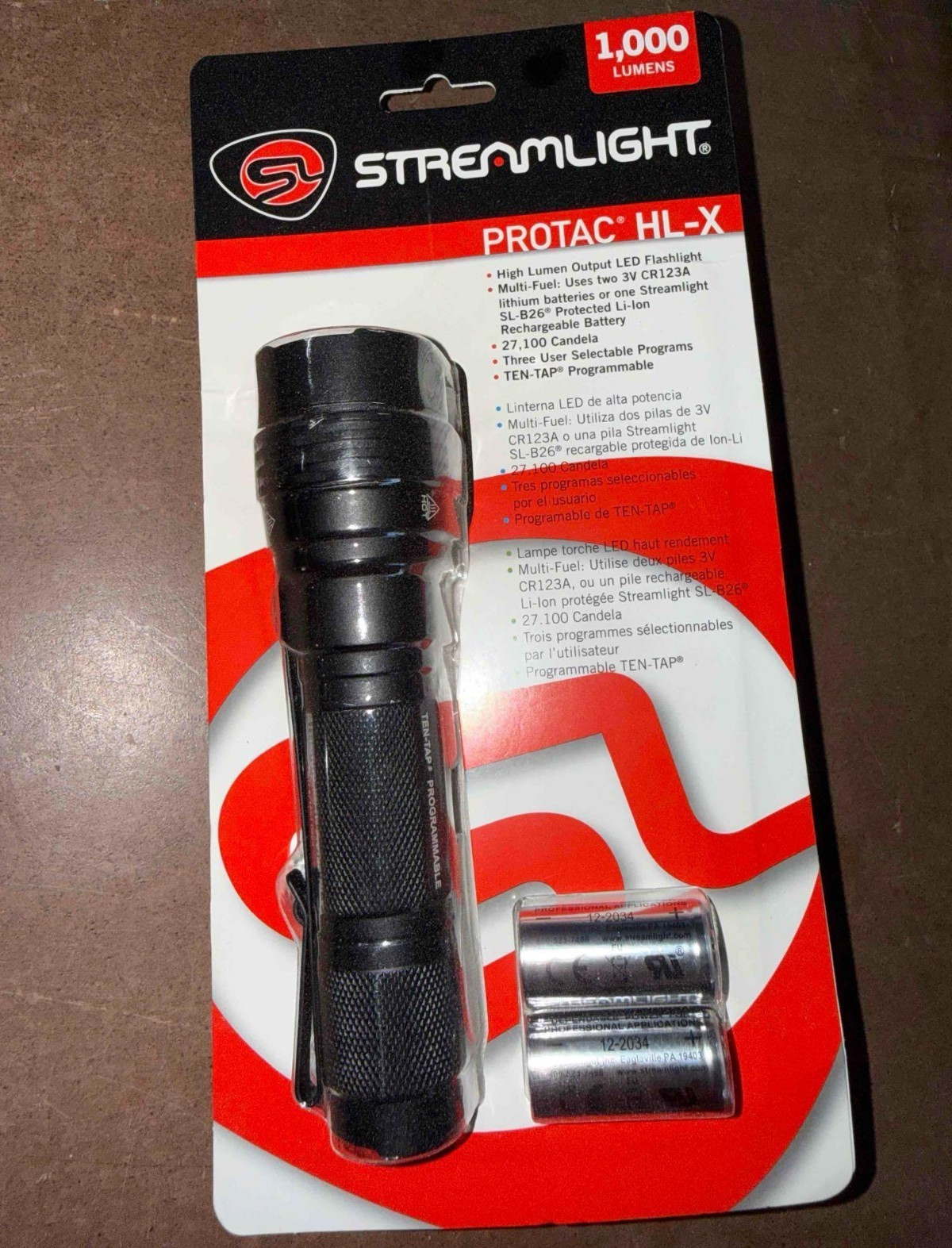 Streamlight ProTac HL-X 1000 Lumen LED Flashlight Multi-Fuel Waterproof