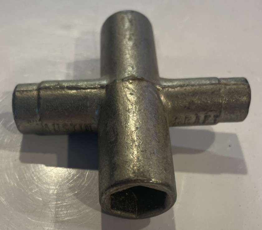 Vintage RC Austin Craft 4-Way Socket Wrench Prop Glow Plug Dogbone Cross Wrench