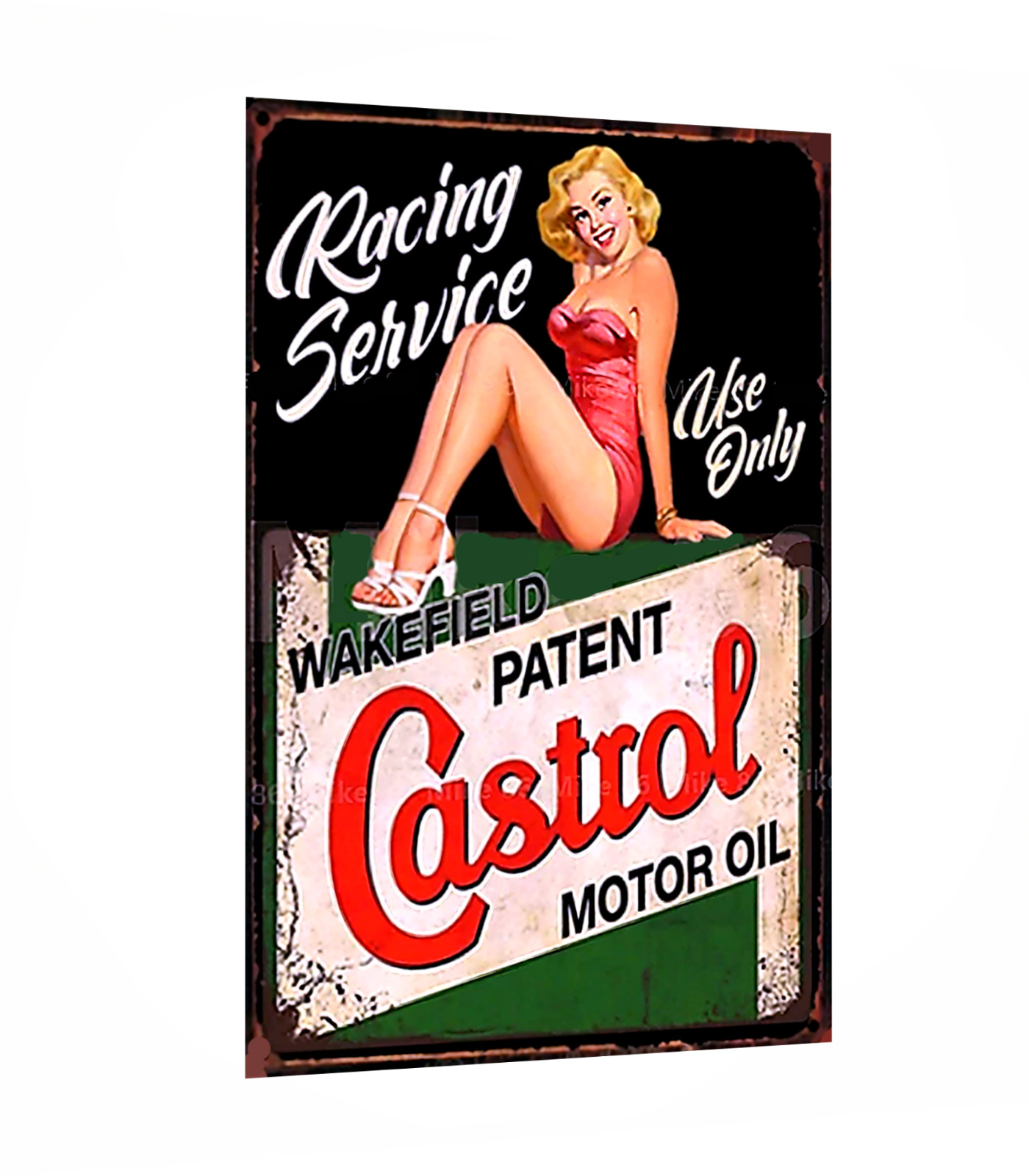Vintage Replica CASTROL Sticker Motor Oil -Original Vintage 1960's Racing Decal