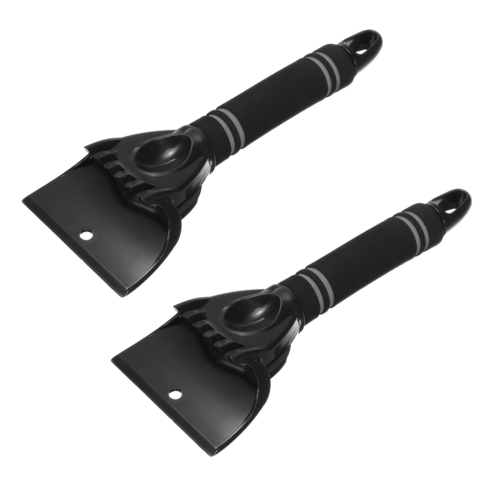 2Pcs Car Ice Scraper 10\" x 4\" for Windshield, Grey/Black