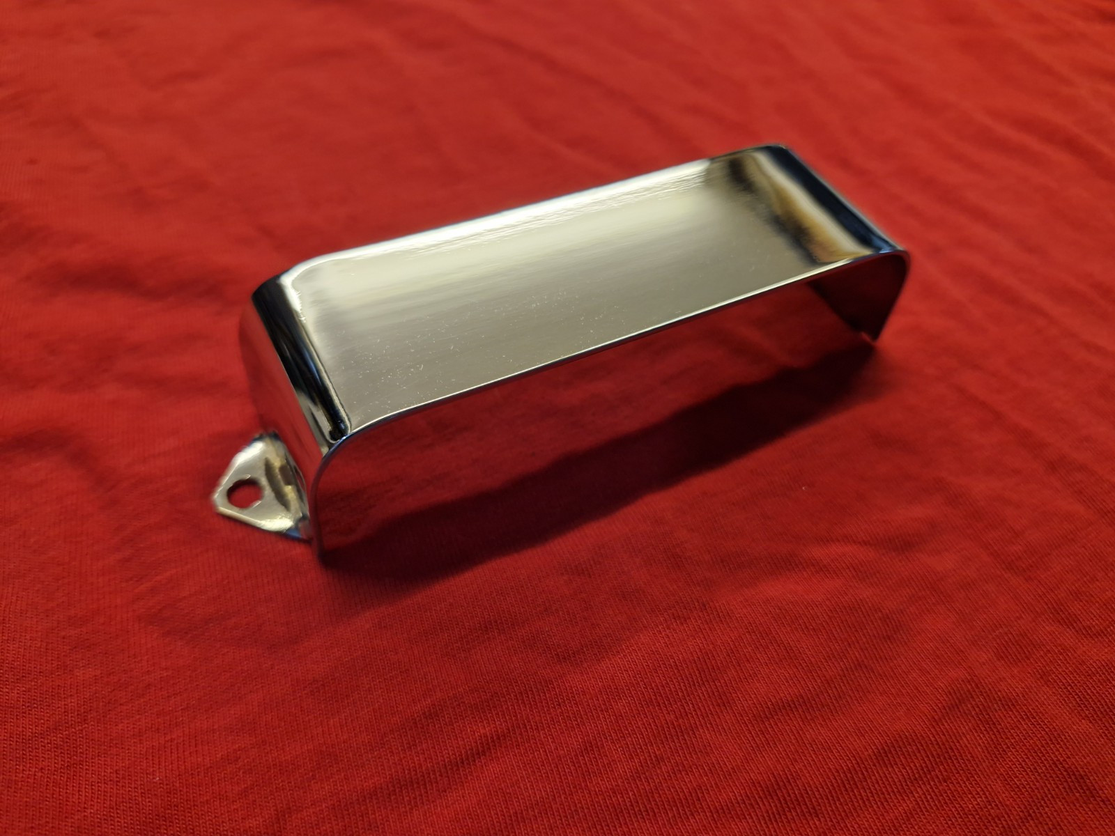 Treble Pickup Cover For Rickenbacker 4001 4003 Bass - Steel With Chrome Bath