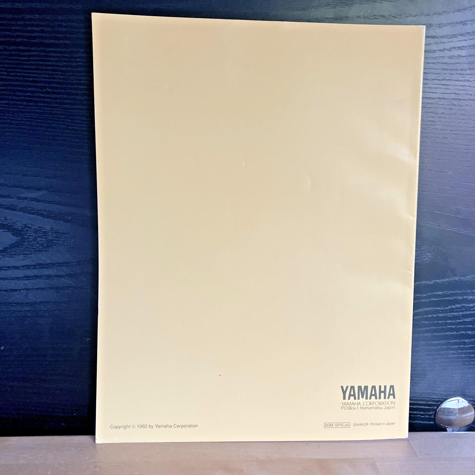 YAMAHA Getting Started & Playback Manual / Owners guide for Disklavier II Piano