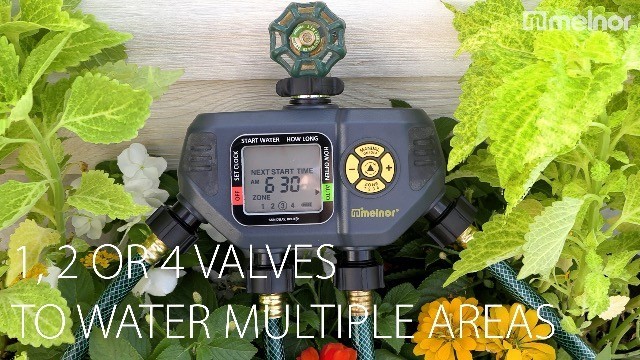 Programmable Water Timer 4 Zone Digital Irrigation Controller 7 Day Rain Delay