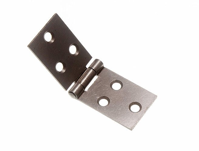 Pair Of Back Flap Hinges Steel Sc Self Colour 25mm X 75mm - NEW Onestopdiy