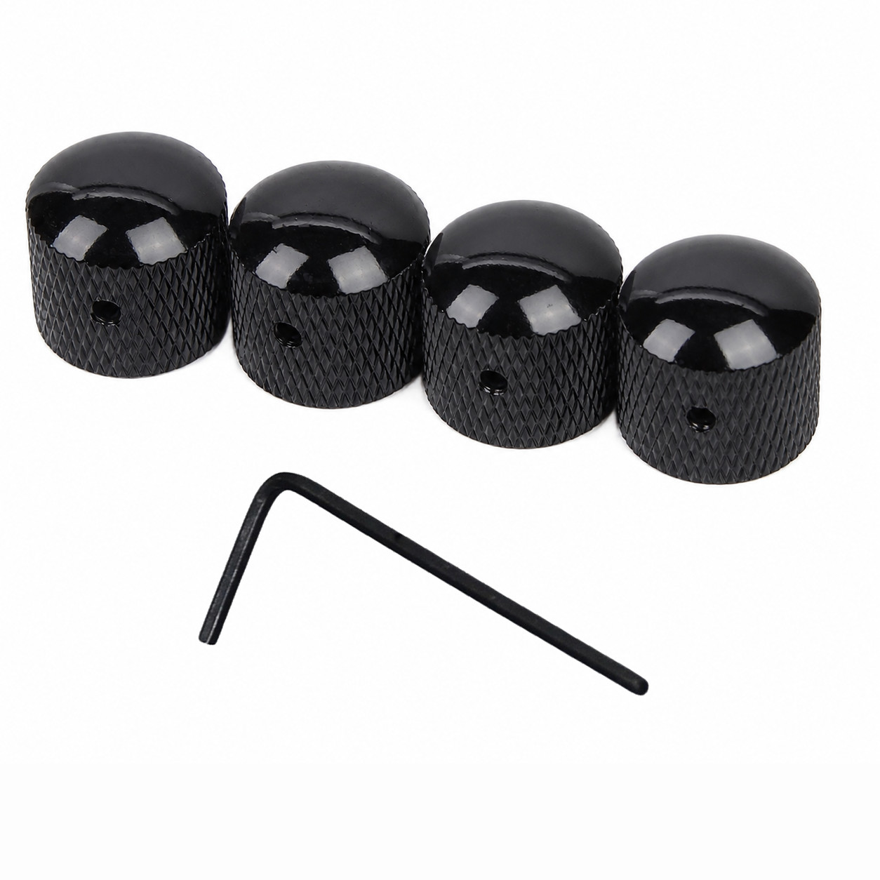4Pcs Dome Knob Volume Tone Control Knobs with Inner Hexagon Spanner Guitar Bass