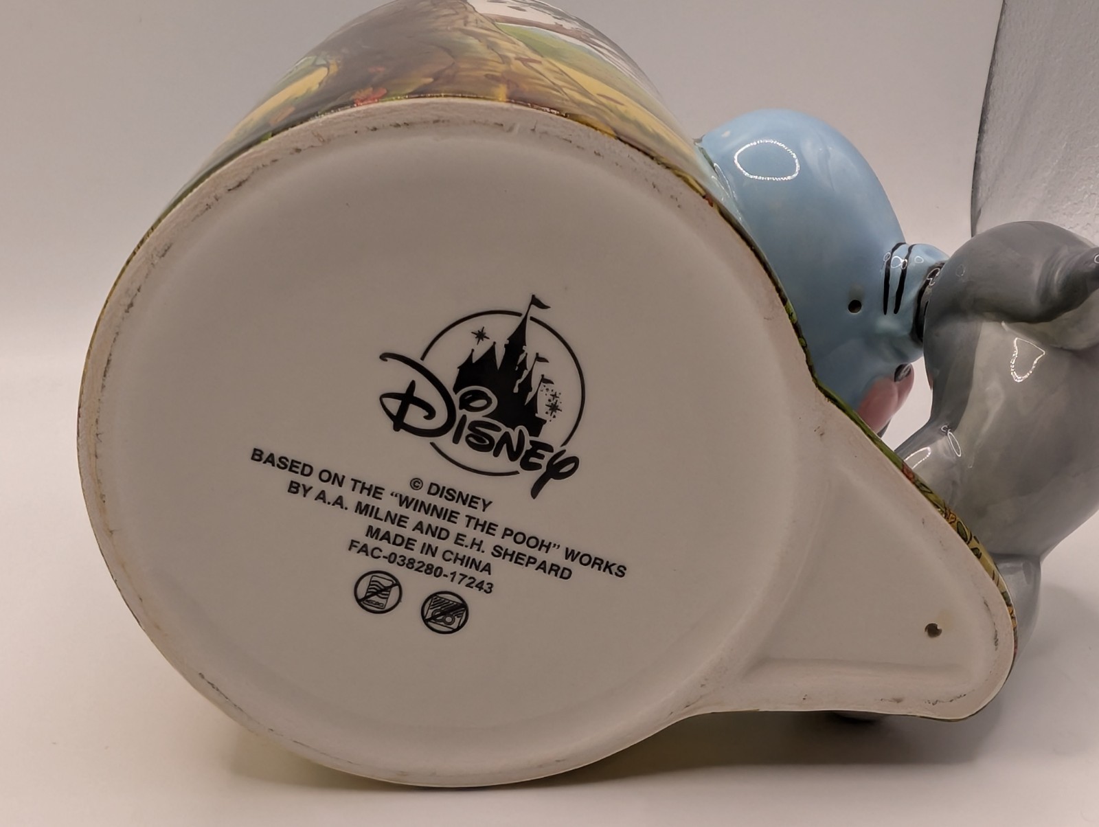 Disney Winnie The Pooh Large Ceramic Mug - 3D Eeyore Handle - VGC