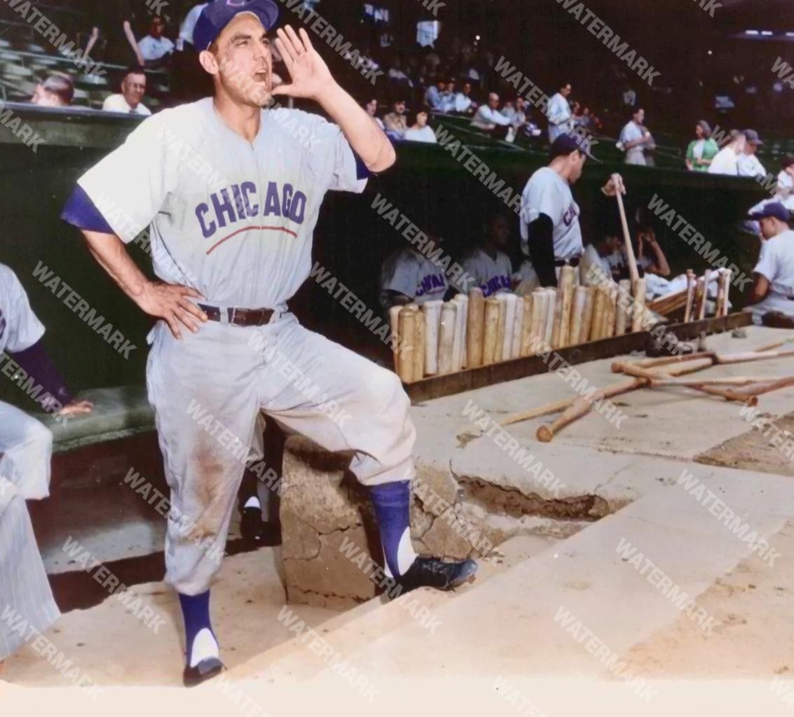 GW601 Phil Cavaretta Chicago Cubs 8x10 11x14 16x20 Colorized Photo