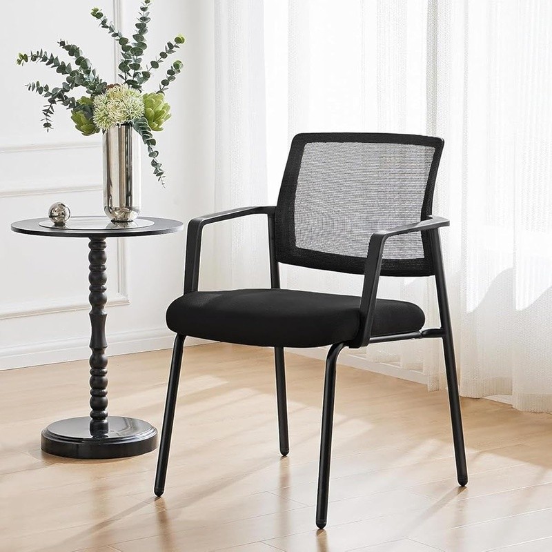 Ergonomic Stackable Office Chair W/ Breathable Mesh Backrest Comfort Support New