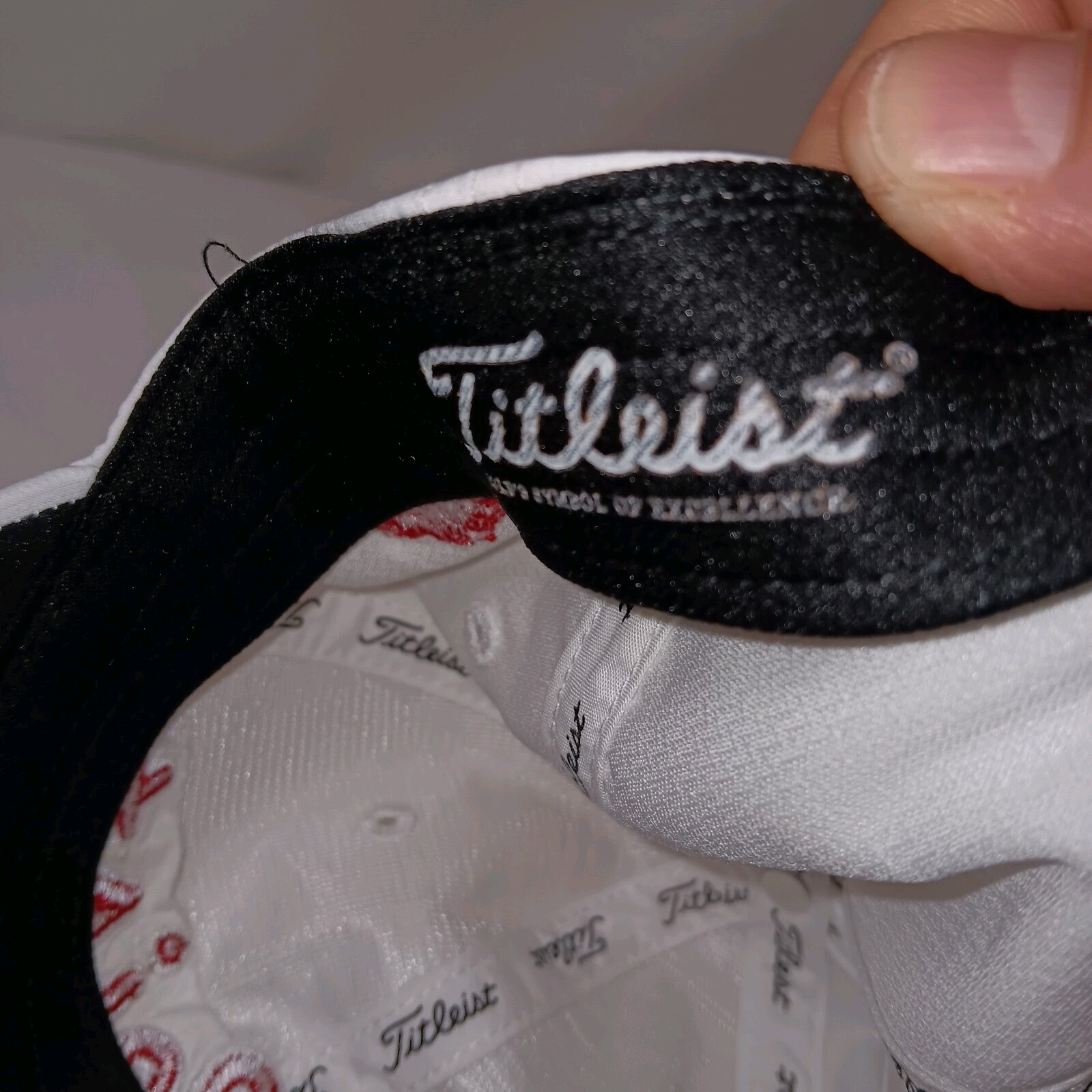 Titleist White Red Cap Hat Strapback The Rookey Hammock Bar