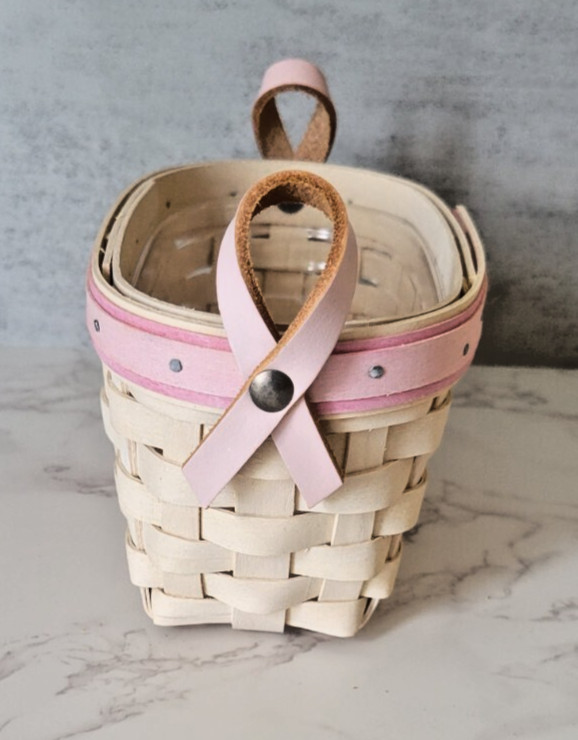 Longaberger 2005 Horizon Of Hope American Cancer Society Basket w/ Protector