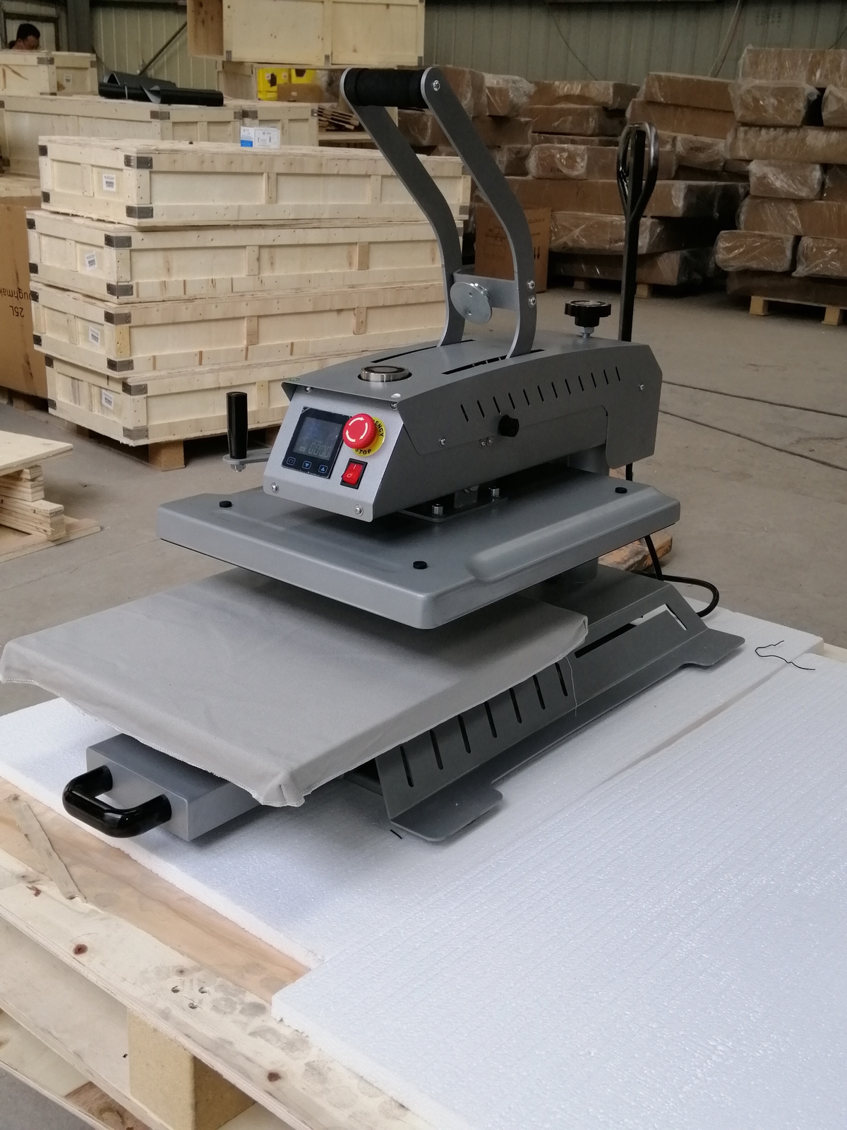 Intbuying 110V Magnetic Semi-Auto 16"x20" Shaking T-shirt Heat Press Machine