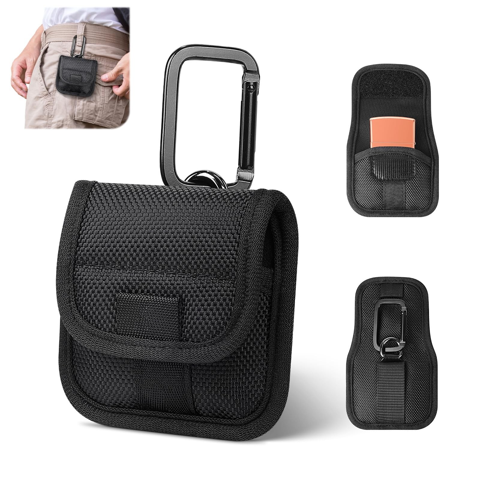 Lighter Pouch with Scuba Knitting Liner, Nylon Tactical Anti-Scratch Lighter ...