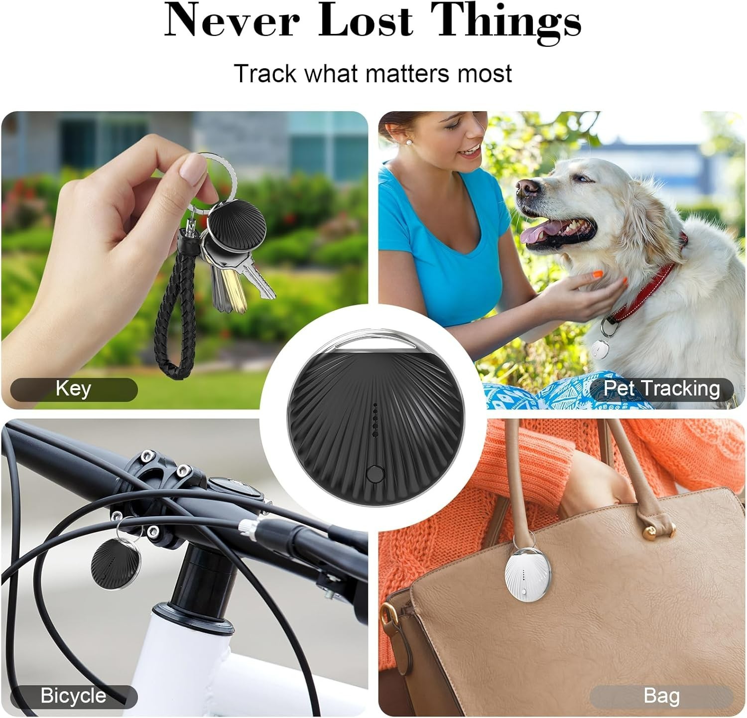4 Pack Smart Bluetooth Tracker Tags Apple Find My MFi Certified (IOS only)