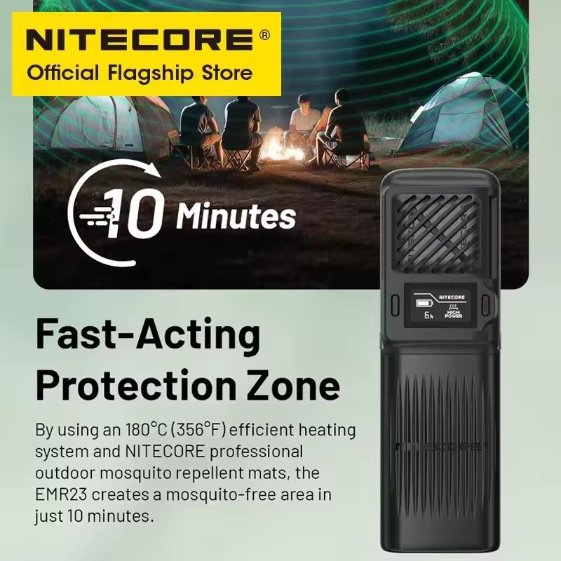 NITECORE EMR23 Portable Outdoor Multipurpose Repeller Ultrasonic Function USB
