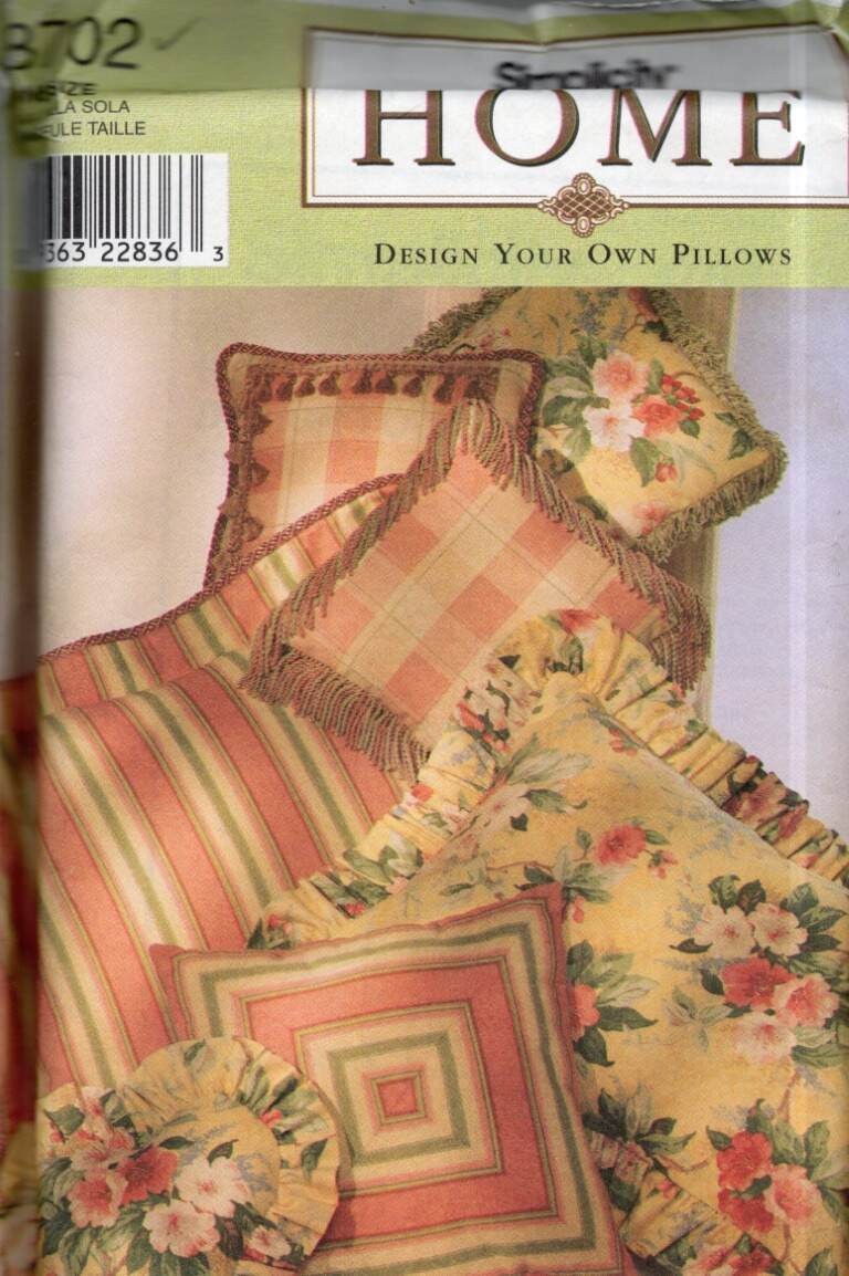 8702 SIMPLICITY HOME DESIGN YOUR OWN PILLOWS