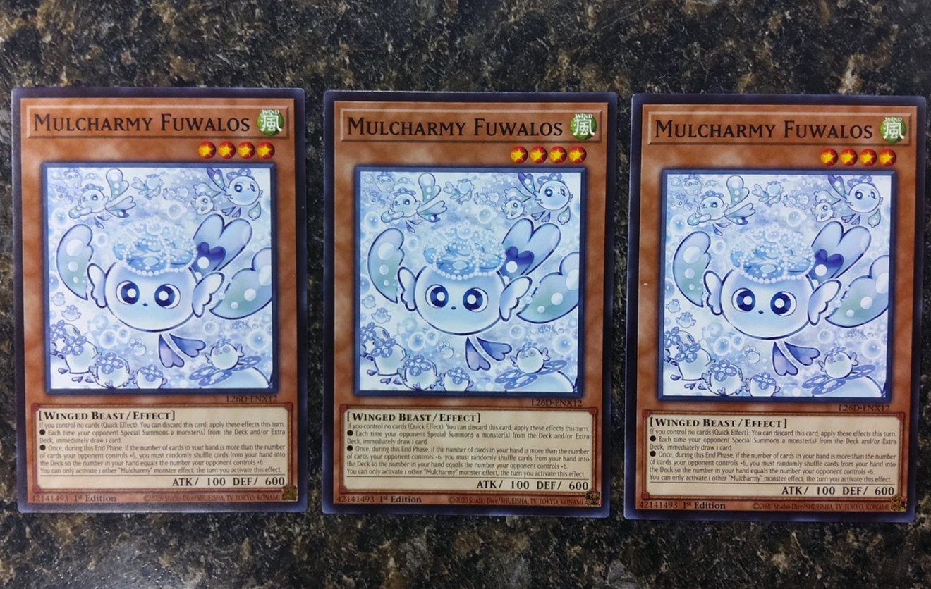 Mulcharmy Fuwalos (L26D-ENX12) (Common) Hand Trap Non Engine Yugioh