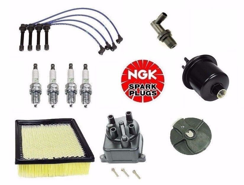 Complete Tune Up Kit Filters Cap Rotor NGK Wires & Plugs FOR Honda 1999-01 CRV