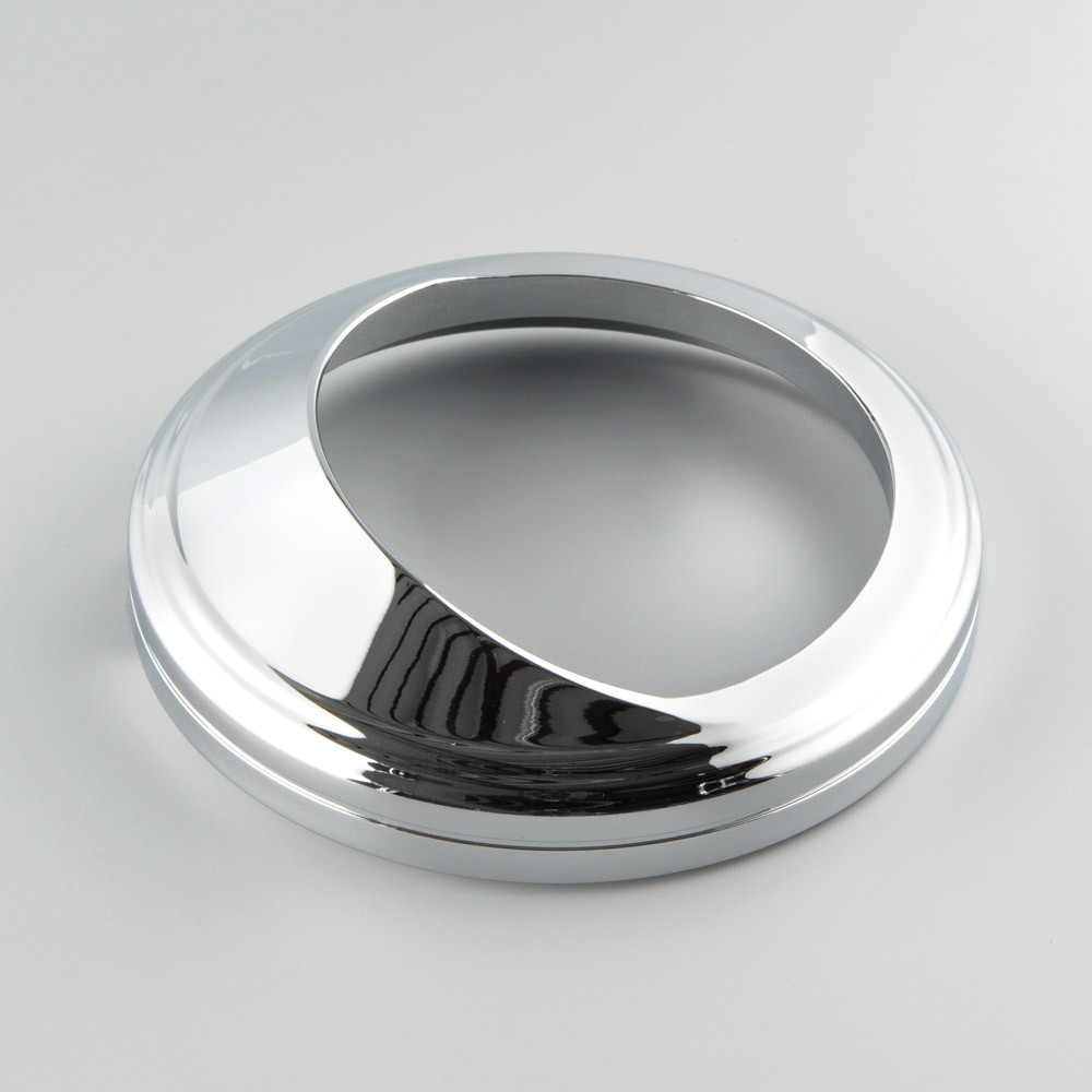 1X Motor Chrome Speedometer Bezel Trim Ring Visor Cover For Harley Dyna Softail