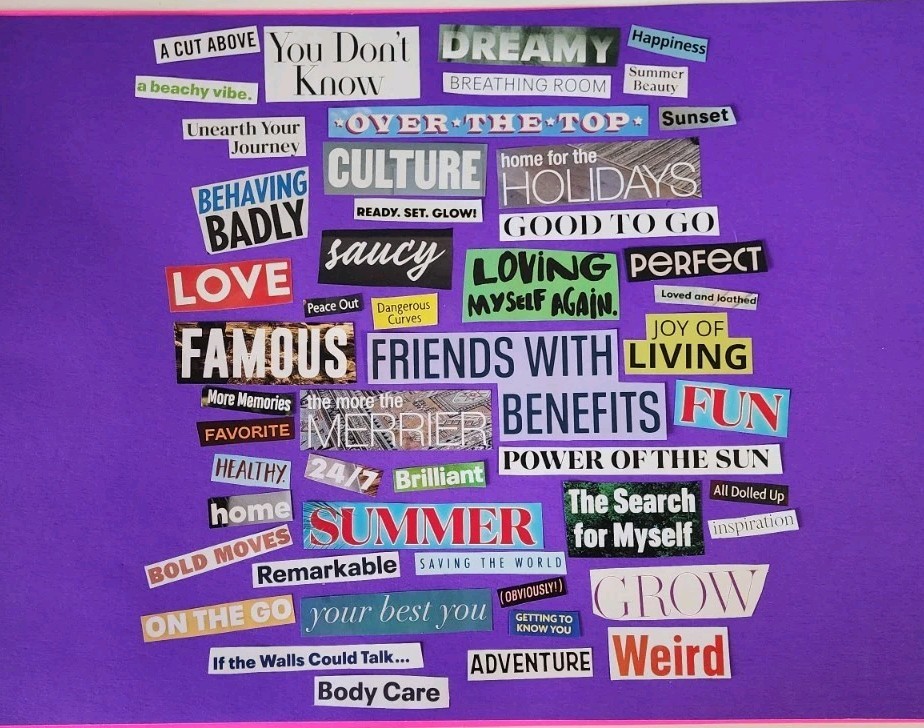 Magazine Ransom Note  Ephemera Vision Board Collage Junk Journal Planner (#6)