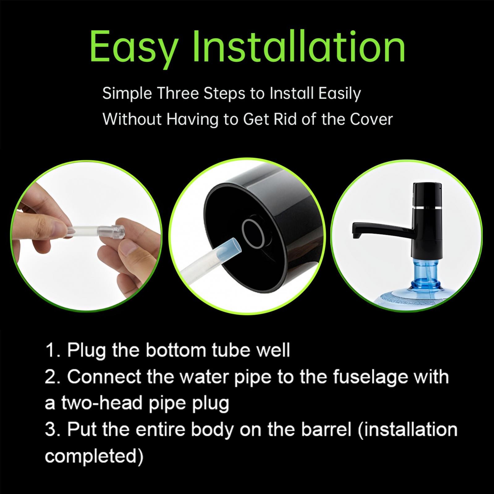 Water Bottle Switch Pump Electric Automatic USB Rechargeable Jug Dispenser Pump