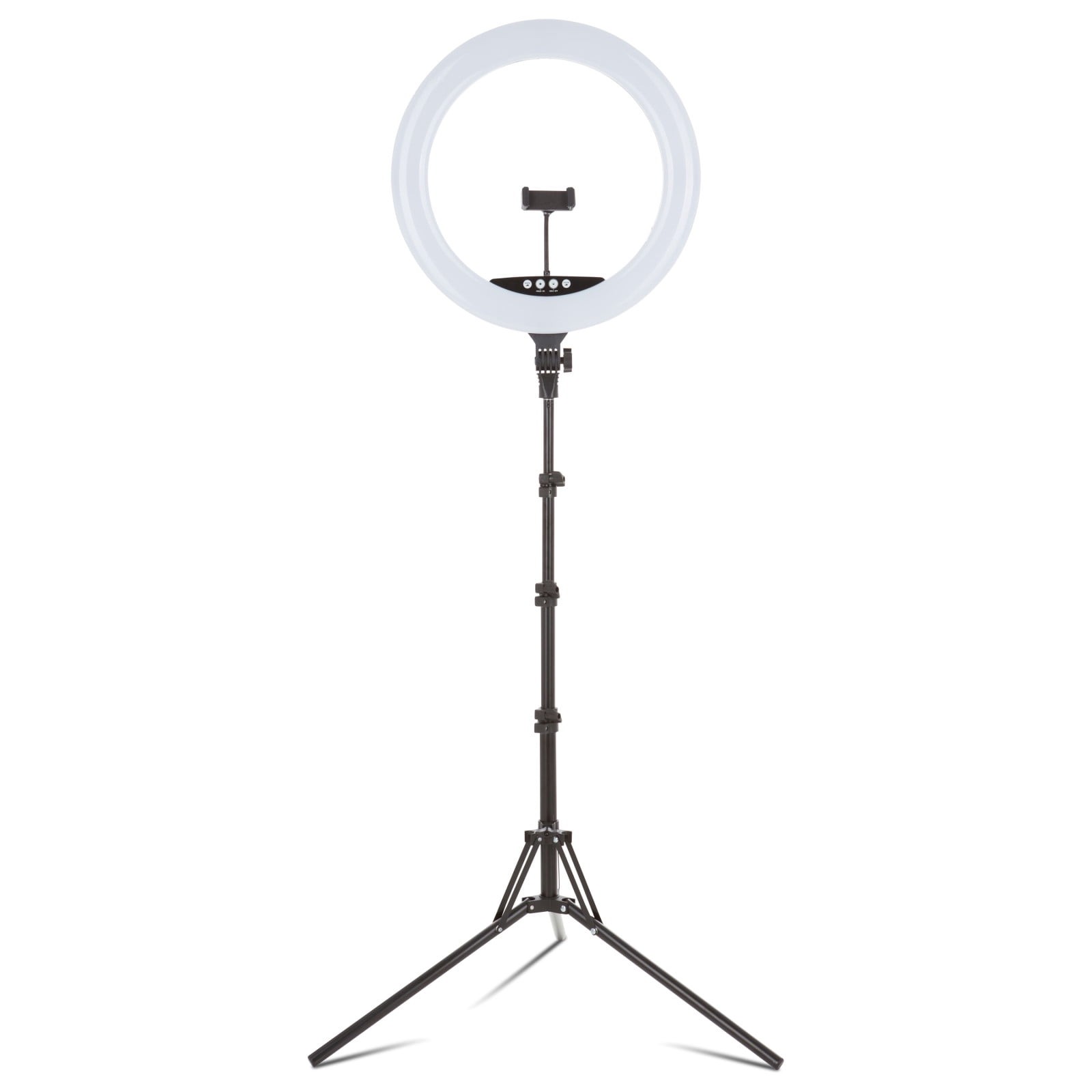 18" LED RGB Ring Light W/ Tripod Phone Holder USB Charging Ports & Wireless