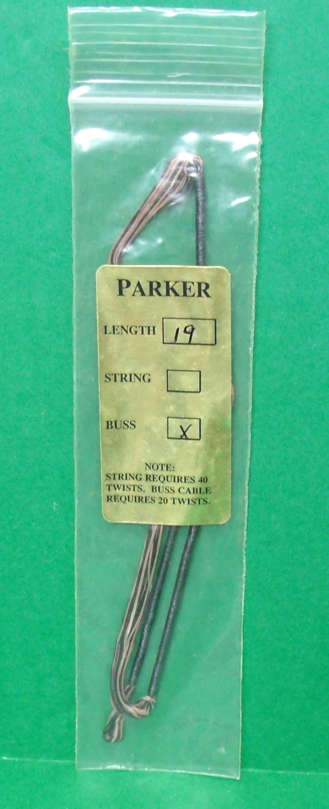 New Parker Compound Bows Factory Replacement Buss Cable - 19"