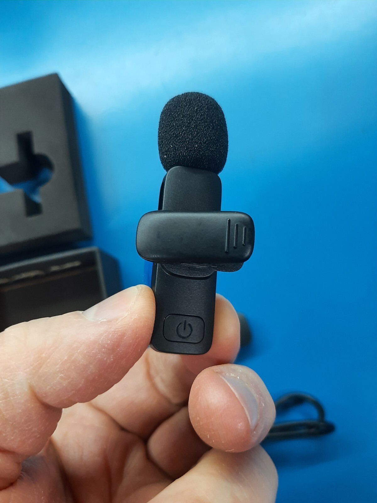 PQRQP Wireless Lavalier Microphone for iPhone (USB-C charging) NEW Open Box