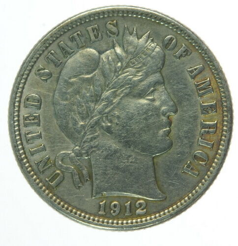 1912 US Barber Dime Ten Cent Coin C237229