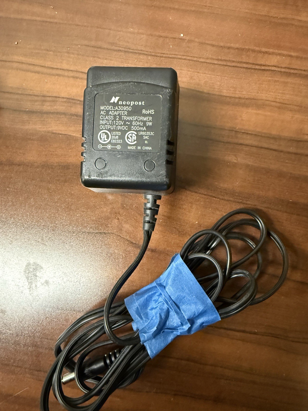 Neopost A30950 Power Supply AC Adapter 9V 500mA Genuine OEM 60Hz 9W
