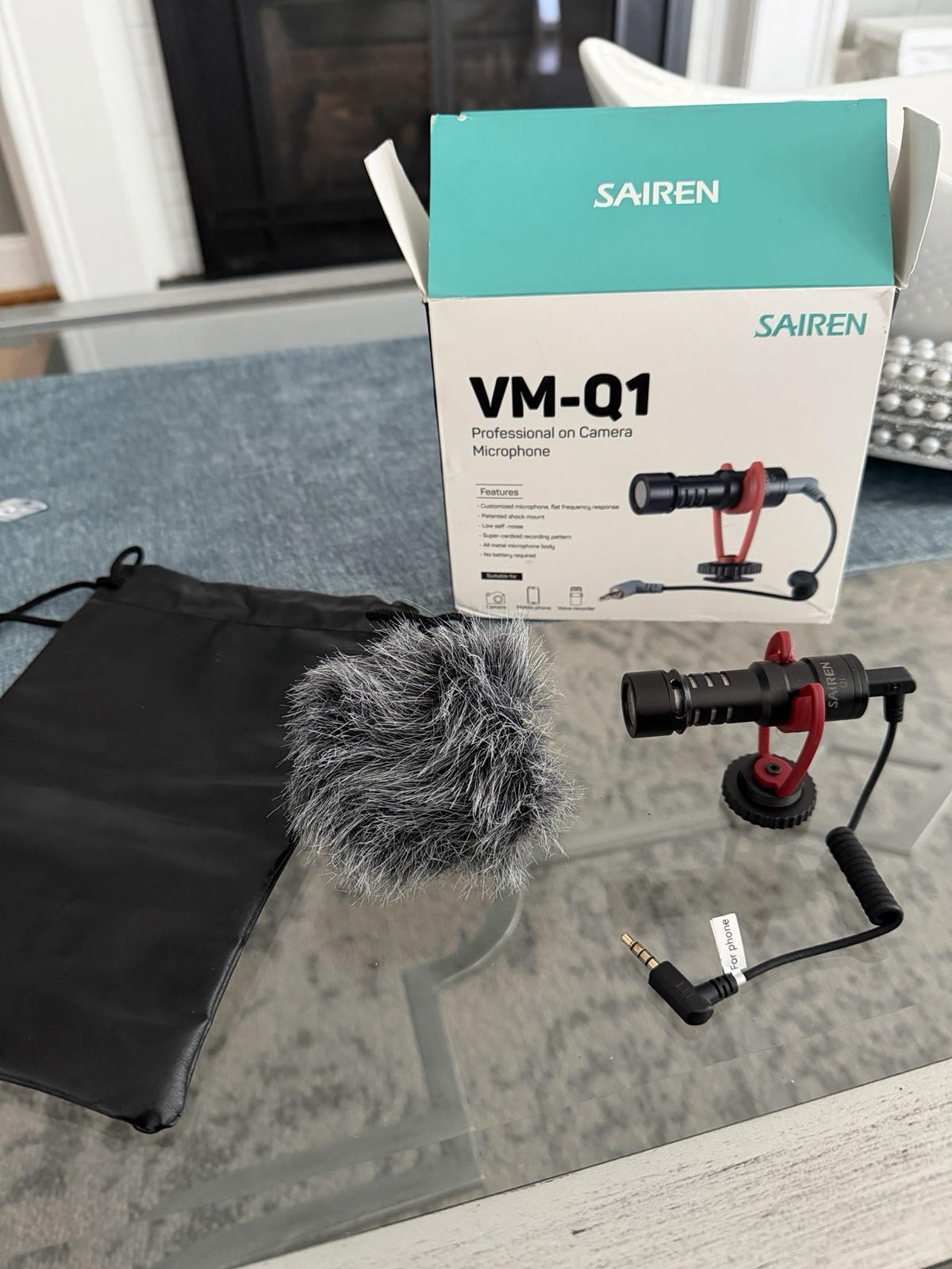 SAIREN VM-Q1 On-Camera Pro Smartphone Video Microphone for Vlogging / Streaming