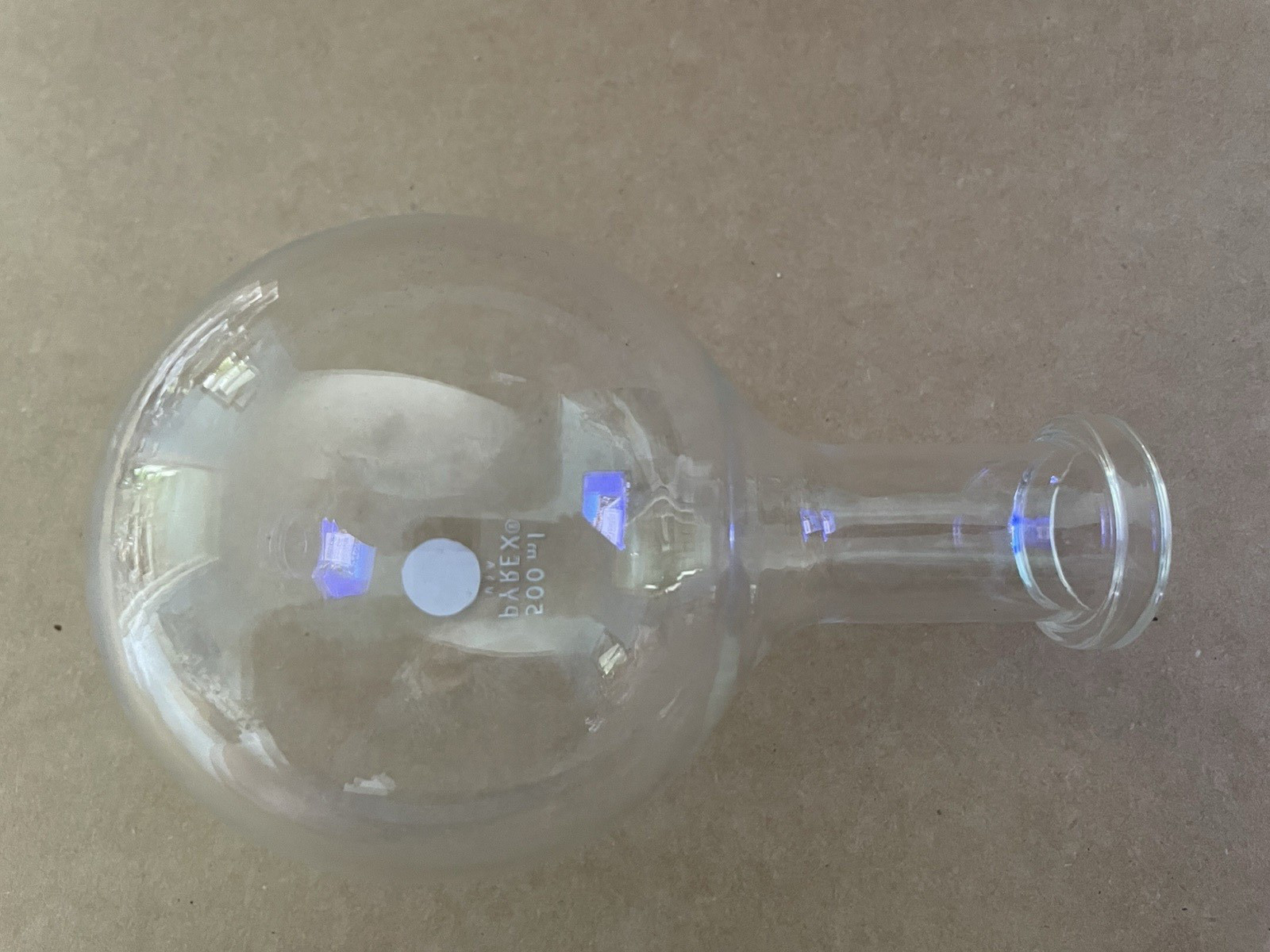 Vintage PYREX Laboratory Glass 500ml flask beaker #7