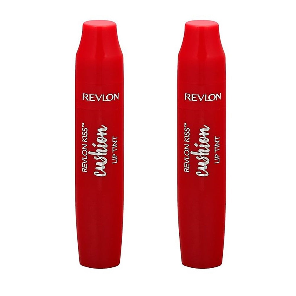 Pack of 2 Revlon Kiss Cushion Lip Tint, Crimson Feels # 260