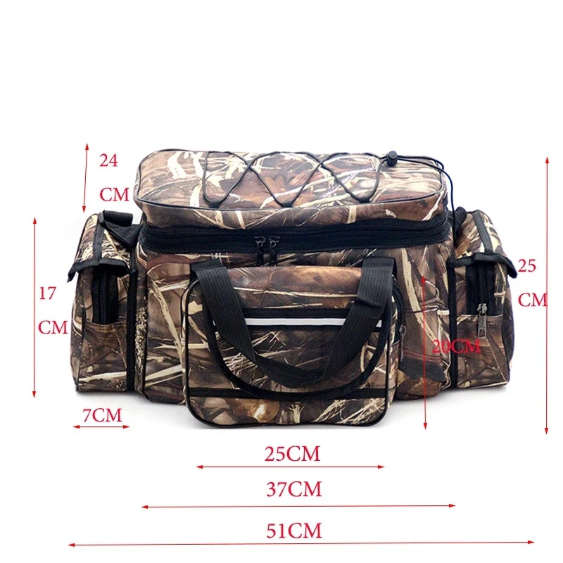 50*30*25cm Waterproof Fishing Bag Nylon Large Capacity Multi-Purpose Fishing