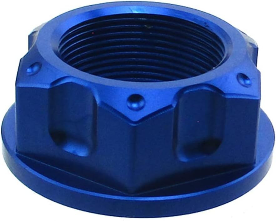 Durable Blue M22 Steering Stem Nut - Essential for Pit Dirt Bike Performance