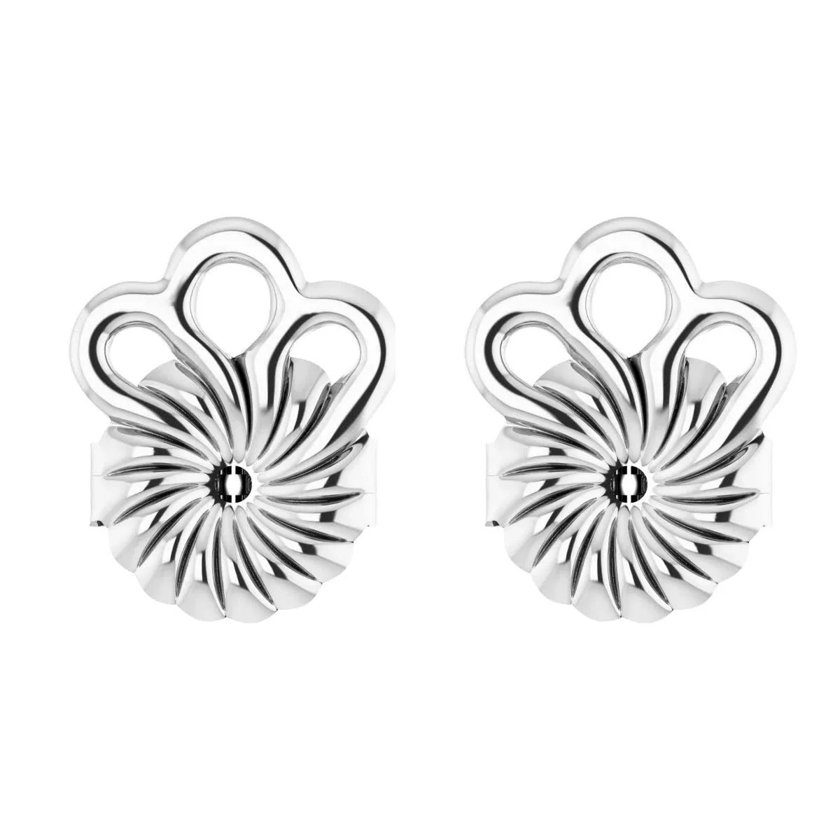 Sterling Silver Magic Earring Backs Lifters for Droopy Ears 8x12mm Pair