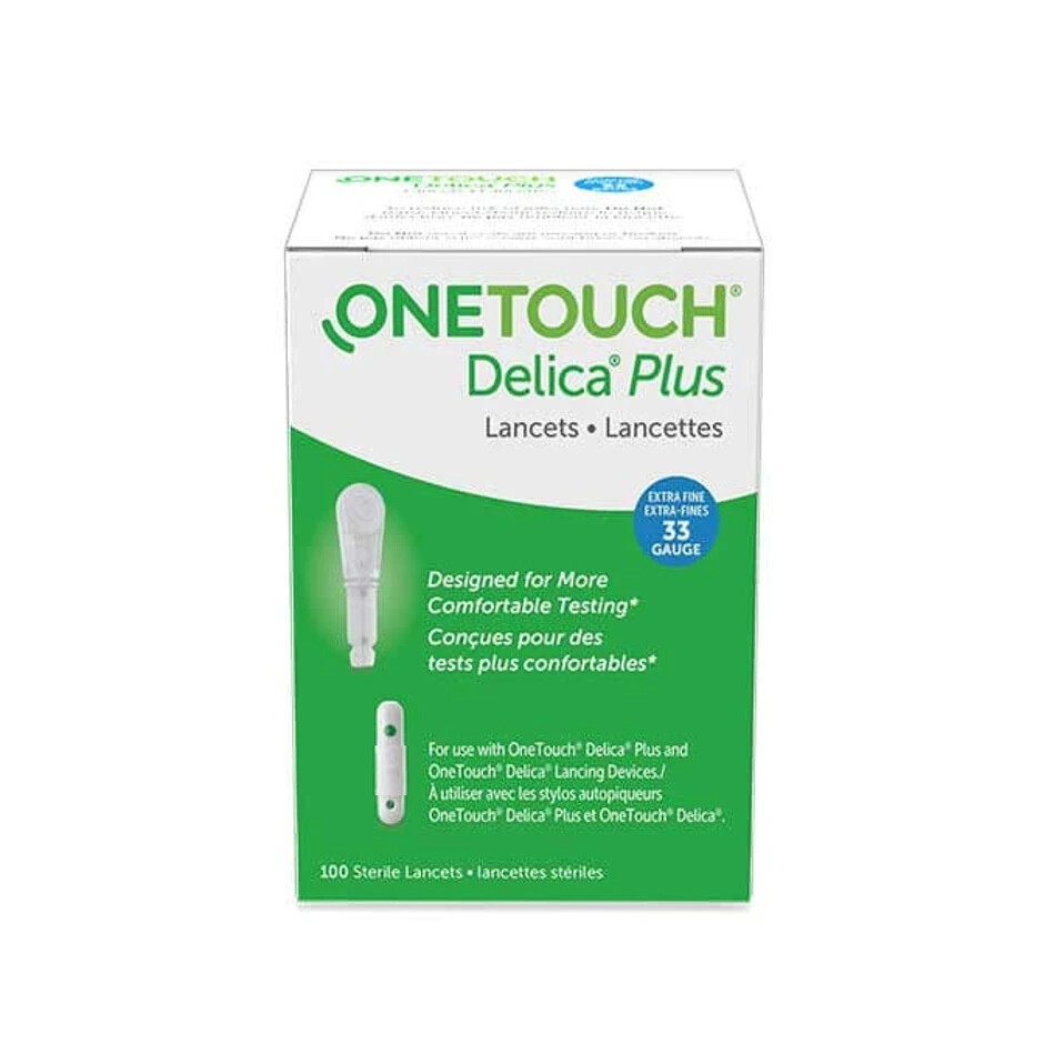 3x100 Count Boxes of One Touch Delica Plus 33G Lancets Extra Fine FAST SHIP !